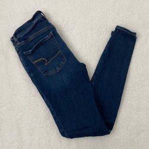 American Eagle Blue Skinny Jeans